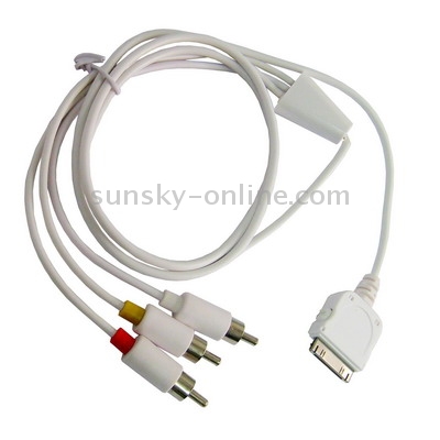 Component AV Cable for iPhone 3G (version 2.2),iPhone,iPod(White) Component AV Cable for iPhone 3G (version 2.2),iPhone,iPod(White)
