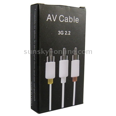 Component AV Cable for iPhone 3G (version 2.2),iPhone,iPod(White) Component AV Cable for iPhone 3G (version 2.2),iPhone,iPod(White)