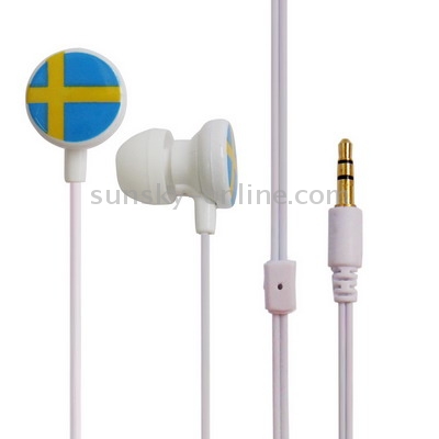 Swedish flag Stereo Headphone for iPod, MP3, MP4 Swedish flag Stereo Headphone for iPod, MP3, MP4