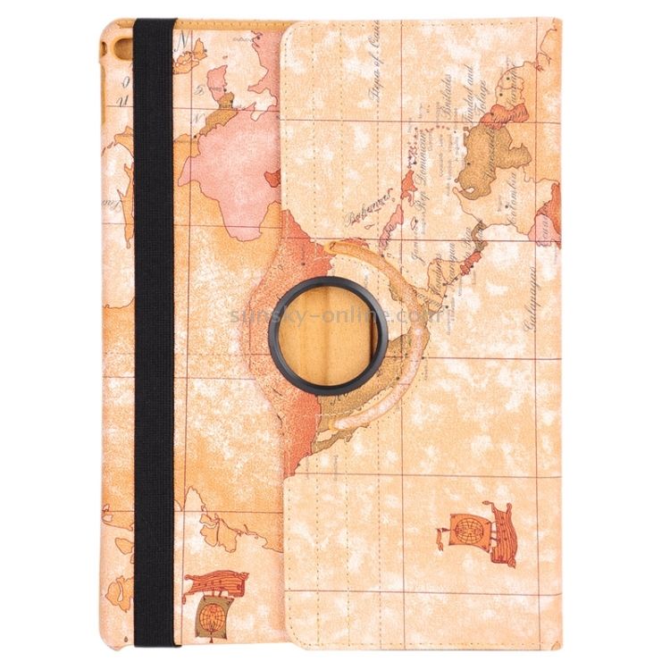 Map Pattern 360 Degrees Rotating Leather Case with Holder for iPad Pro 12.9 inch, Random Pattern Delivery Map Pattern 360 Degrees Rotating Leather Case with Holder for iPad Pro 12.9 inch, Random Pattern Delivery