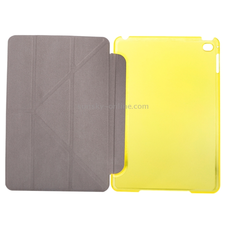 Transformers Style Silk Texture Horizontal Flip Solid Color Leather Case with Holder for iPad Pro 12.9 inch(Yellow) Transformers Style Silk Texture Horizontal Flip Solid Color Leather Case with Holder for iPad Pro 12.9 inch(Yellow)