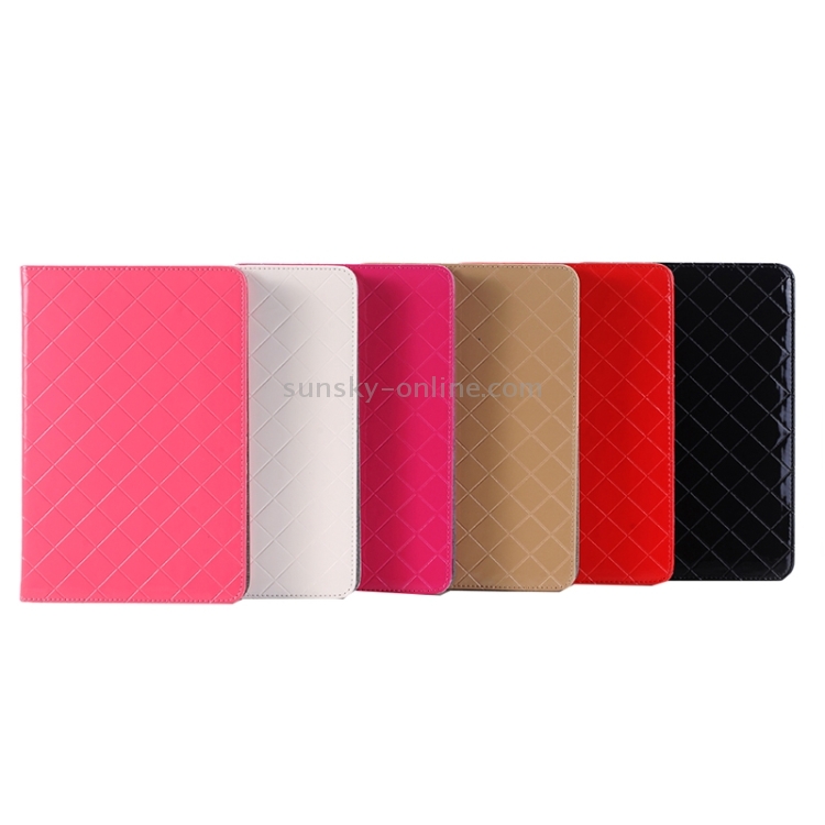 Bright Skin Grid Texture Horizontal Flip Leather Case with Holder & Card Slots & Wallet for iPad Pro 12.9 inch(Pink) Bright Skin Grid Texture Horizontal Flip Leather Case with Holder & Card Slots & Wallet for iPad Pro 12.9 inch(Pink)