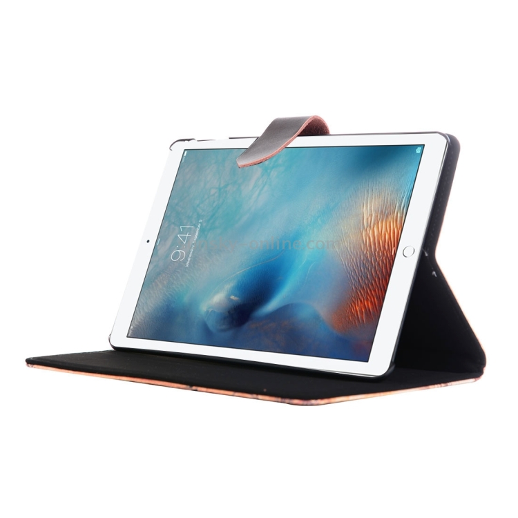 Retro Style Noble and Elegant Surnay Patterns Horizontal Flip Leather Case with Holder & Genuine Leather Belt Fastener for iPad Pro 12.9 inch Retro Style Noble and Elegant Surnay Patterns Horizontal Flip Leather Case with Holder & Genuine Leather Belt Fastener for iPad Pro 12.9 inch
