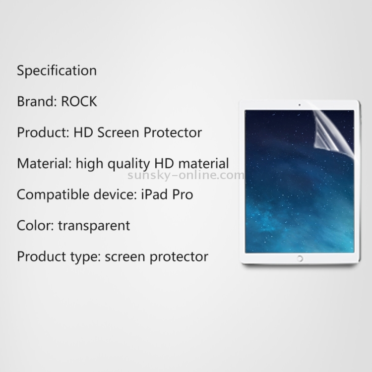 Rock HD Screen Protector for iPad Pro 12.9 inch Rock HD Screen Protector for iPad Pro 12.9 inch