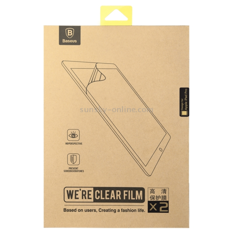 Baseus High Definition and High Permeability Screen Protector for iPad Pro 12.9 inch Baseus High Definition and High Permeability Screen Protector for iPad Pro 12.9 inch