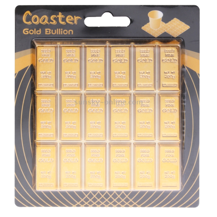 Creative Gold Bar Shaped Anti-slip Heat Insulation Mat for Dishware