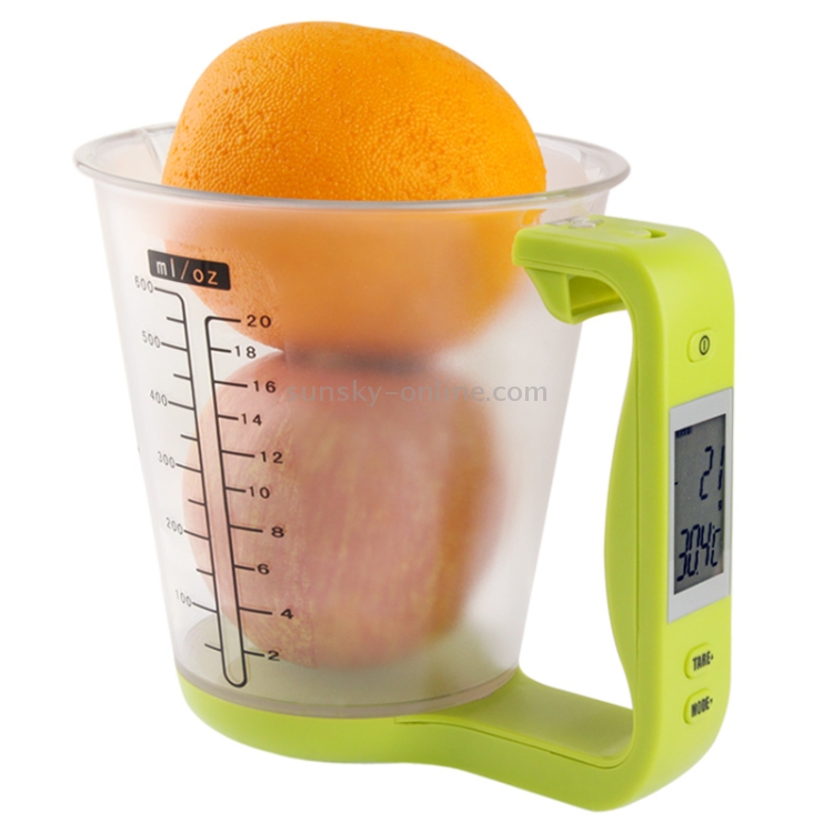 Digital Measuring Cup And Scale, Food Weighing Scale, Jug Scales With Lcd  Display, Detachable Base And Cup, For Water, Milk, Oil, Flour, And More,  Measure By Volume And Weight Simultaneously, For Baking