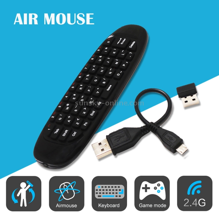 C120 Fly Air Mouse 2.4G Mini Clavier Sans Fil Télécommande