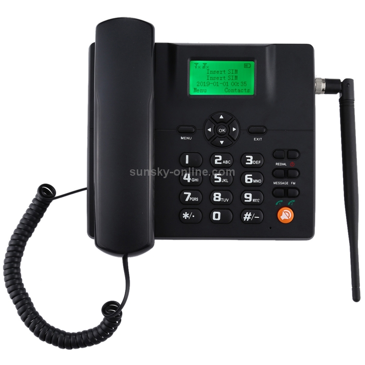 Teléfono inalámbrico fijo Teléfono de escritorio Soporte GSM 850