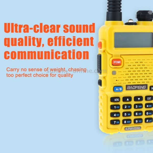 BAOFENG UV-5R professionnel double bande émetteur-récepteur FM talkie  walkie talkie walkie (rouge)
