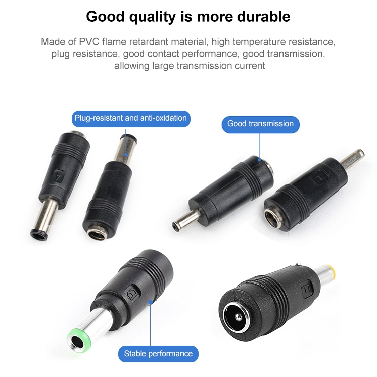 Adaptateur Convertisseur D'alimentation DC 5.5x2.1 Mm Femelle Vers 5.5x1.7 Mm Mâle - Pour Ordinateur Portable Et Appareils électroniques - 7