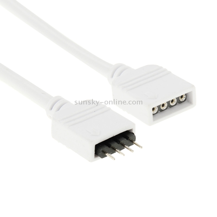 4 Pin Male to 4 Pin Female Connector Extension Cable for LED Strip ...