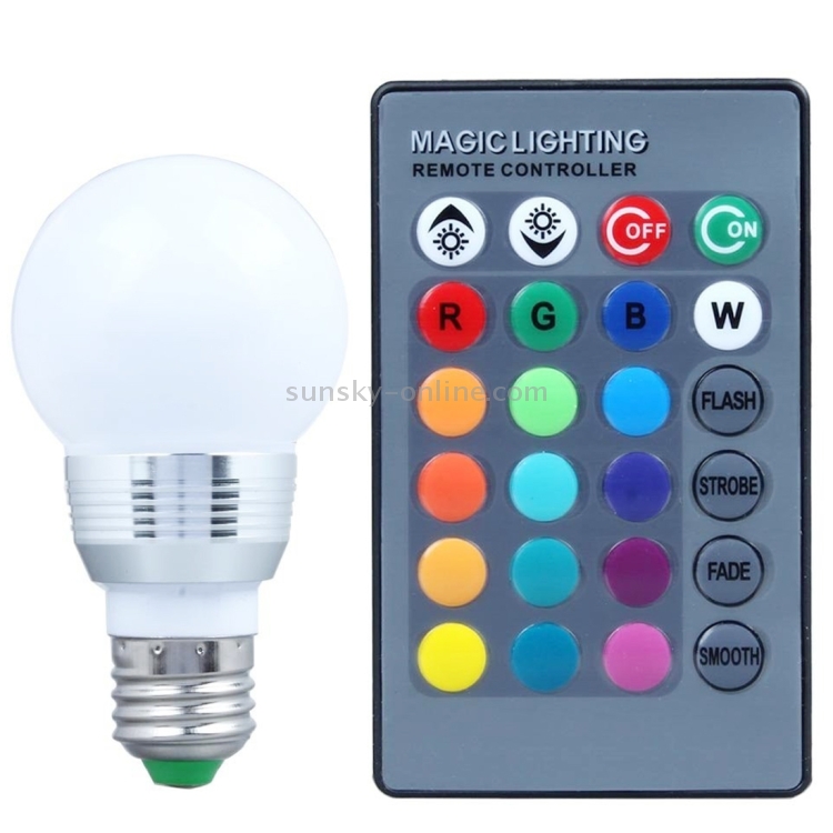 Lampadina led colorata cambia colore con telecomando 10W E27 RGB  LUMYAE27RGB Idea Luce di Filippi - Carrù(Cuneo)