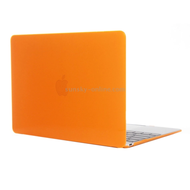 Colored Transparent Crystal Hard Protective Case for Macbook 12 inch(Orange) Colored Transparent Crystal Hard Protective Case for Macbook 12 inch(Orange)