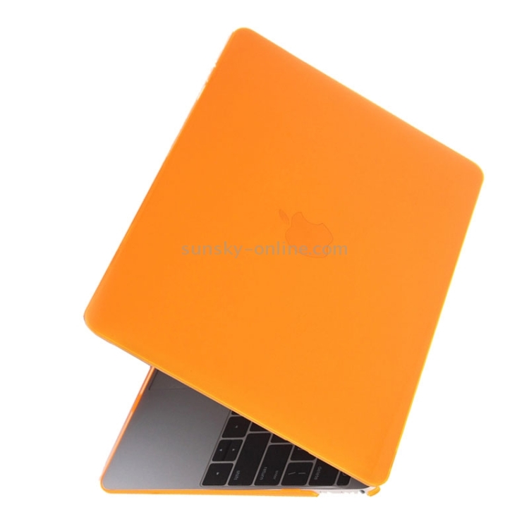 Colored Transparent Crystal Hard Protective Case for Macbook 12 inch(Orange) Colored Transparent Crystal Hard Protective Case for Macbook 12 inch(Orange)