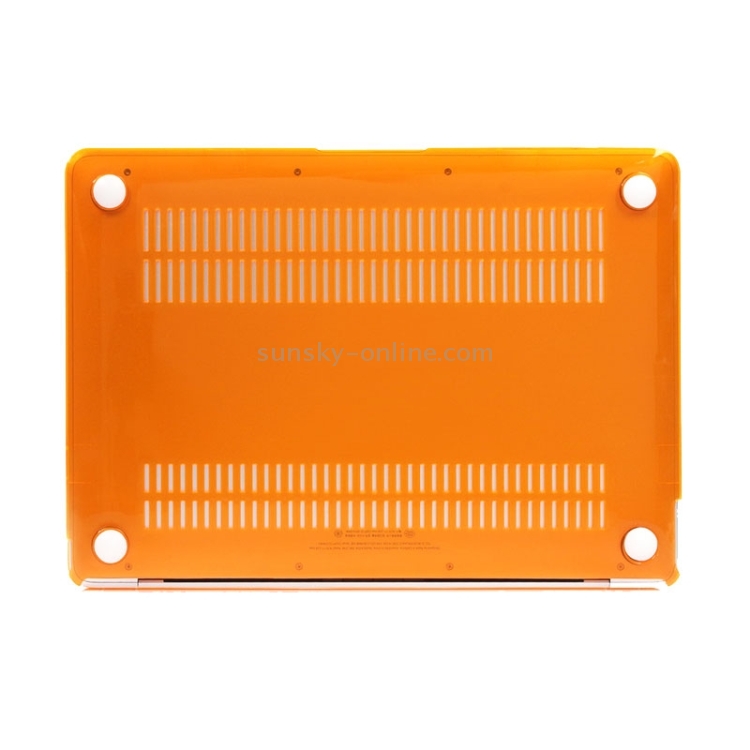 Colored Transparent Crystal Hard Protective Case for Macbook 12 inch(Orange) Colored Transparent Crystal Hard Protective Case for Macbook 12 inch(Orange)