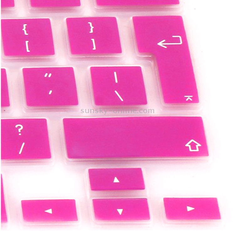 10 PCS Silicone Soft European-style English Keyboard Protector Cover Skin for MacBook Pro 13.3 inch / 15.4 inch / 17.3 inch(Magenta) 10 PCS Silicone Soft European-style English Keyboard Protector Cover Skin for MacBook Pro 13.3 inch / 15.4 inch / 17.3 inch(Magenta)