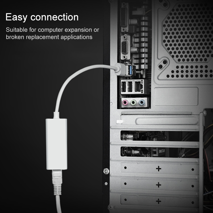 High Speed USB 2.0 Fast Ethernet Adapter(White) High Speed USB 2.0 Fast Ethernet Adapter(White)