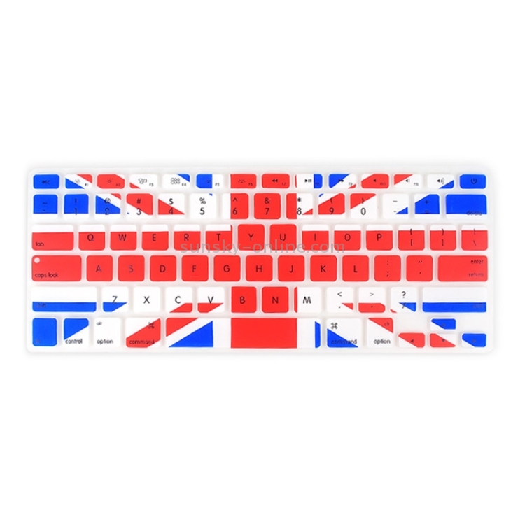 Universal UK Flag Pattern Silicon Soft Keyboard Protector Cover Skin Protective Film for MacBook 13.3 inch & 15.4 inch