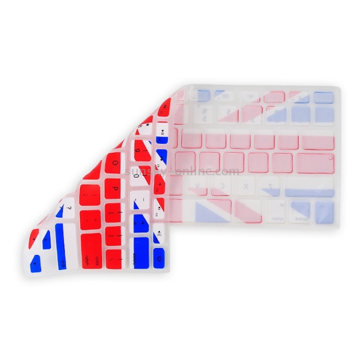 Universal UK Flag Pattern Silicon Soft Keyboard Protector Cover Skin Protective Film for MacBook 13.3 inch & 15.4 inch
