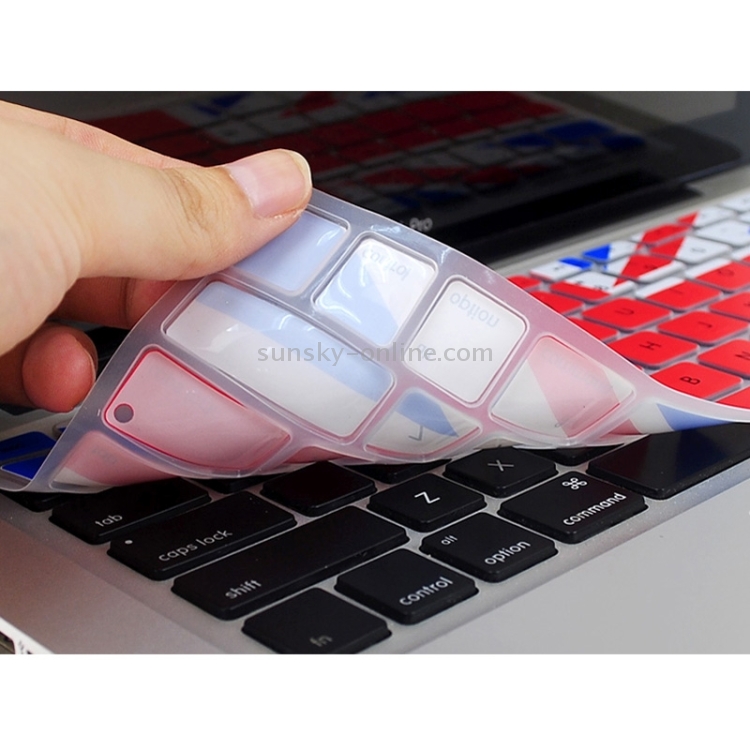 Universal UK Flag Pattern Silicon Soft Keyboard Protector Cover Skin Protective Film for MacBook 13.3 inch & 15.4 inch