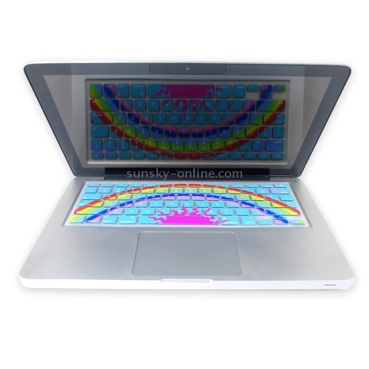 Universal Rainbow Pattern Silicon Soft Keyboard Protector Cover Skin Protective Film for MacBook 13.3 inch & 15.4 inch(Blue) Universal Rainbow Pattern Silicon Soft Keyboard Protector Cover Skin Protective Film for MacBook 13.3 inch & 15.4 inch(Blue)