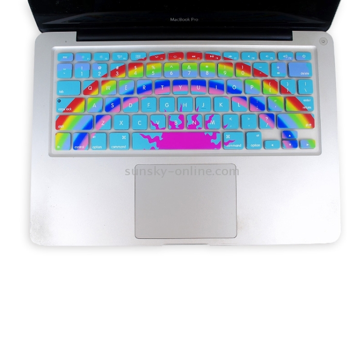 Universal Rainbow Pattern Silicon Soft Keyboard Protector Cover Skin Protective Film for MacBook 13.3 inch & 15.4 inch(Blue) Universal Rainbow Pattern Silicon Soft Keyboard Protector Cover Skin Protective Film for MacBook 13.3 inch & 15.4 inch(Blue)