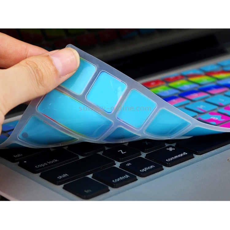 Universal Rainbow Pattern Silicon Soft Keyboard Protector Cover Skin Protective Film for MacBook 13.3 inch & 15.4 inch(Blue) Universal Rainbow Pattern Silicon Soft Keyboard Protector Cover Skin Protective Film for MacBook 13.3 inch & 15.4 inch(Blue)