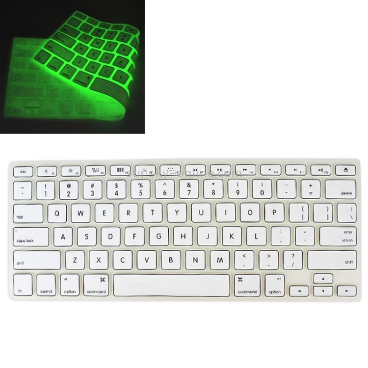 Universal Night Light Silicon Soft Keyboard Protector Cover Skin Protective Film for MacBook 13.3 inch & 15.4 inch(White) Universal Night Light Silicon Soft Keyboard Protector Cover Skin Protective Film for MacBook 13.3 inch & 15.4 inch(White)