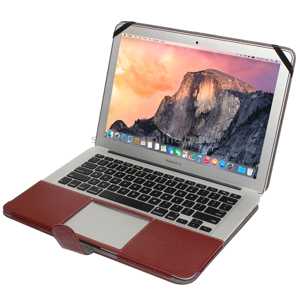 For 11.6 inch MacBook Air Notebook Leather Case with Snap Fastener(Brown) For 11.6 inch MacBook Air Notebook Leather Case with Snap Fastener(Brown)