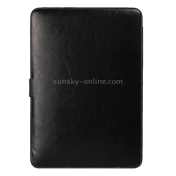 For 13.3 inch MacBook Air Notebook Leather Case with Snap Fastener(Black) For 13.3 inch MacBook Air Notebook Leather Case with Snap Fastener(Black)