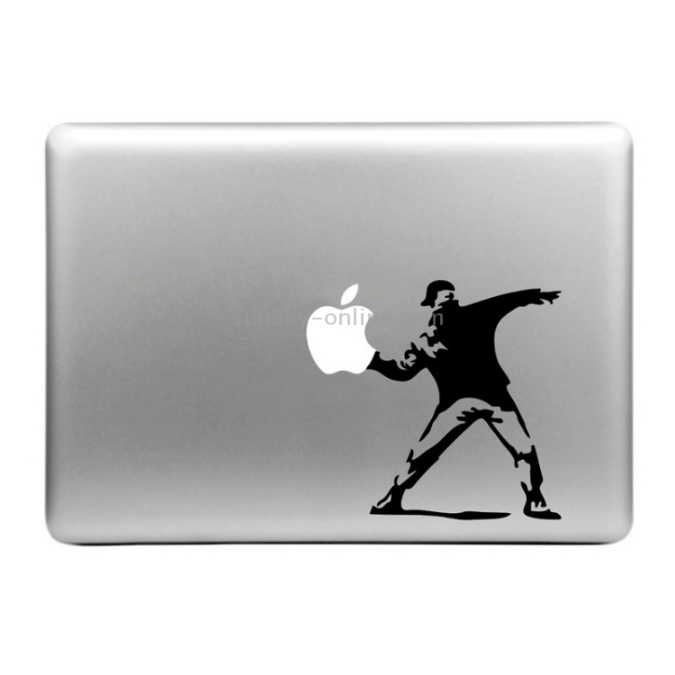 Hat-Prince Threw the Apple Pattern Removable Decorative Skin Sticker for MacBook Air / Pro / Pro with Retina Display, Size: M