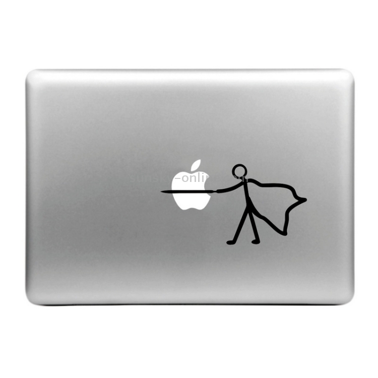 Hat-Prince Stab the Apple Pattern Removable Decorative Skin Sticker for MacBook Air / Pro / Pro with Retina Display, Size: S Hat-Prince Stab the Apple Pattern Removable Decorative Skin Sticker for MacBook Air / Pro / Pro with Retina Display, Size: S