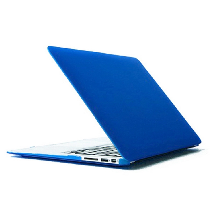 ENKAY for MacBook Air 11.6 inch (US Version) / A1370 / A1465 4 in 1 Frosted Hard Shell Plastic Protective Case with Screen Protector & Keyboard Guard & Anti-dust Plugs(Dark Blue) ENKAY for MacBook Air 11.6 inch (US Version) / A1370 / A1465 4 in 1 Frosted Hard Shell Plastic Protective Case with Screen Protector & Keyboard Guard & Anti-dust Plugs(Dark Blue)