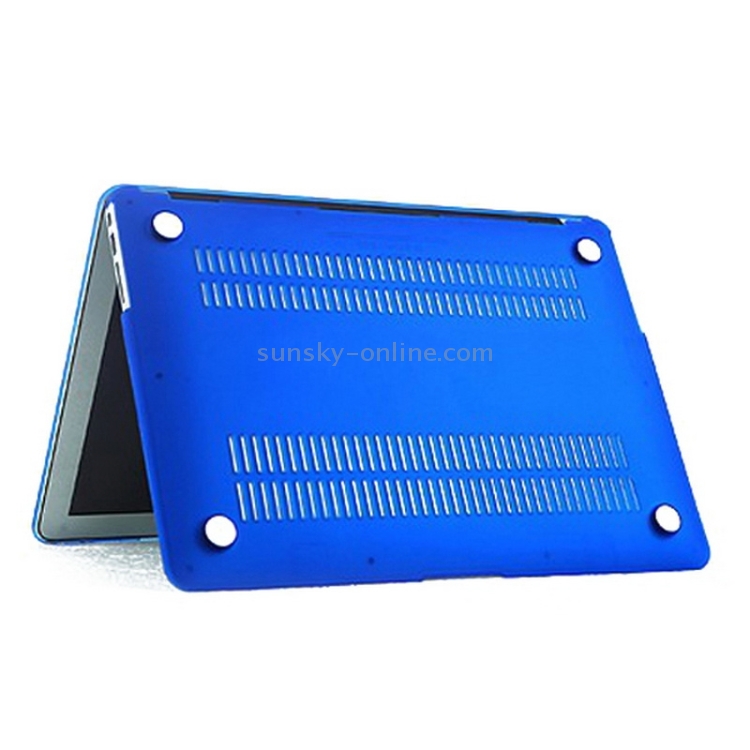 ENKAY for MacBook Air 11.6 inch (US Version) / A1370 / A1465 4 in 1 Frosted Hard Shell Plastic Protective Case with Screen Protector & Keyboard Guard & Anti-dust Plugs(Dark Blue) ENKAY for MacBook Air 11.6 inch (US Version) / A1370 / A1465 4 in 1 Frosted Hard Shell Plastic Protective Case with Screen Protector & Keyboard Guard & Anti-dust Plugs(Dark Blue)