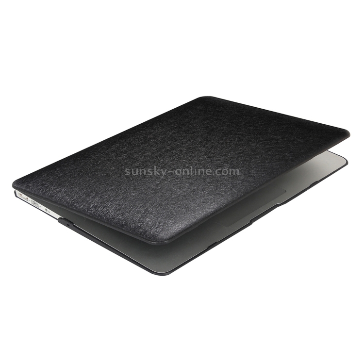 For Macbook Pro Retina 12 inch Silk Texture Apple Laptop PC Protective Case(Black) For Macbook Pro Retina 12 inch Silk Texture Apple Laptop PC Protective Case(Black)