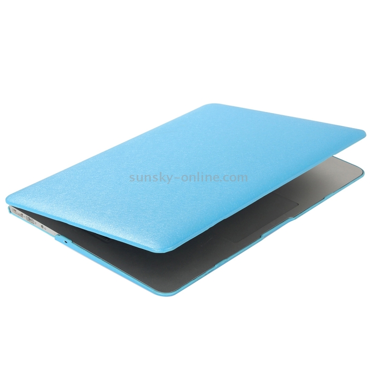 For Macbook Pro 15.4 inch Silk Texture Apple Laptop PC Protective Case(Blue) For Macbook Pro 15.4 inch Silk Texture Apple Laptop PC Protective Case(Blue)