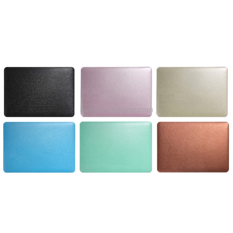 For Macbook Pro 15.4 inch Silk Texture Apple Laptop PC Protective Case(Blue) For Macbook Pro 15.4 inch Silk Texture Apple Laptop PC Protective Case(Blue)