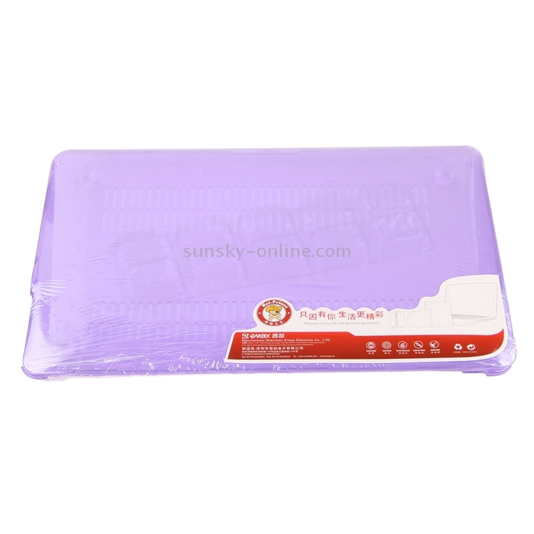 ENKAY for Macbook Air 13.3 inch (US Version) / A1369 / A1466 Hat-Prince 3 in 1 Crystal Hard Shell Plastic Protective Case with Keyboard Guard & Port Dust Plug(Purple) ENKAY for Macbook Air 13.3 inch (US Version) / A1369 / A1466 Hat-Prince 3 in 1 Crystal Hard Shell Plastic Protective Case with Keyboard Guard & Port Dust Plug(Purple)