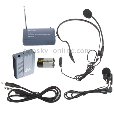 Micrófono inalámbrico / Micrófono de clip / Micrófono de diadema (SH-600) - 8