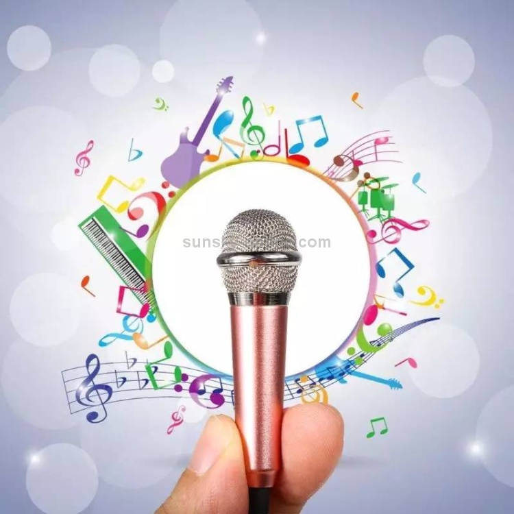 3.5mm Male + 3.5mm Female Ports Mini Household Mobile Phone Sing Song Metal Condenser Microphone, Compatible with IOS / Android System(Blue) 3.5mm Male + 3.5mm Female Ports Mini Household Mobile Phone Sing Song Metal Condenser Microphone, Compatible with IOS / Android System(Blue)