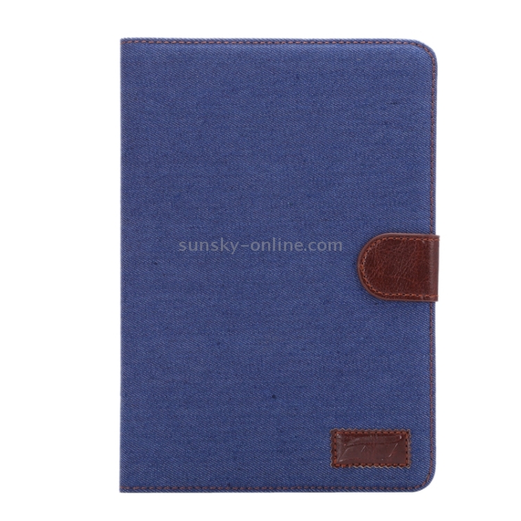 Denim Texture Leather Case with Card Slots & Holder & Sleep Function for iPad mini 3 / mini 2 Retina(Dark Blue) Denim Texture Leather Case with Card Slots & Holder & Sleep Function for iPad mini 3 / mini 2 Retina(Dark Blue)