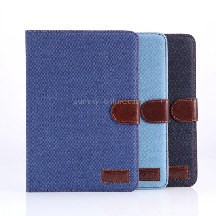 Denim Texture Leather Case with Card Slots & Holder & Sleep Function for iPad mini 3 / mini 2 Retina(Dark Blue) Denim Texture Leather Case with Card Slots & Holder & Sleep Function for iPad mini 3 / mini 2 Retina(Dark Blue)