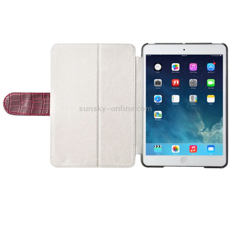 Crocodile Texture Leather Case with Holder & Sleep / Wake-up Function for iPad mini 1 / 2 / 3(Brown) Crocodile Texture Leather Case with Holder & Sleep / Wake-up Function for iPad mini 1 / 2 / 3(Brown)