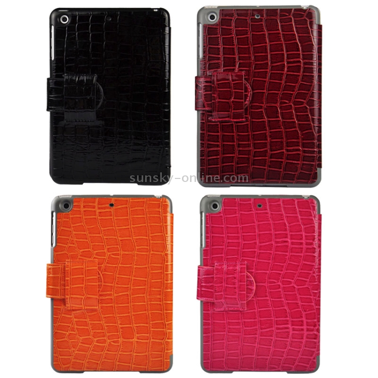 Crocodile Texture Leather Case with Holder & Sleep / Wake-up Function for iPad mini 1 / 2 / 3(Brown) Crocodile Texture Leather Case with Holder & Sleep / Wake-up Function for iPad mini 1 / 2 / 3(Brown)
