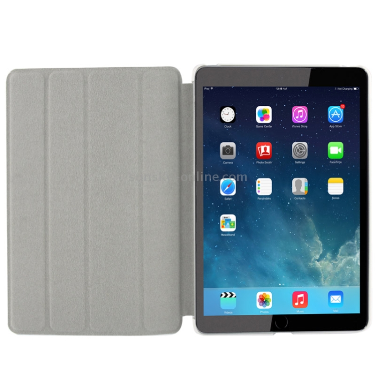 4-folding Cross Texture Leather Case with Sleep / Wake-up Function & Holder for iPad mini 1 / 2 / 3 (White) 4-folding Cross Texture Leather Case with Sleep / Wake-up Function & Holder for iPad mini 1 / 2 / 3 (White)
