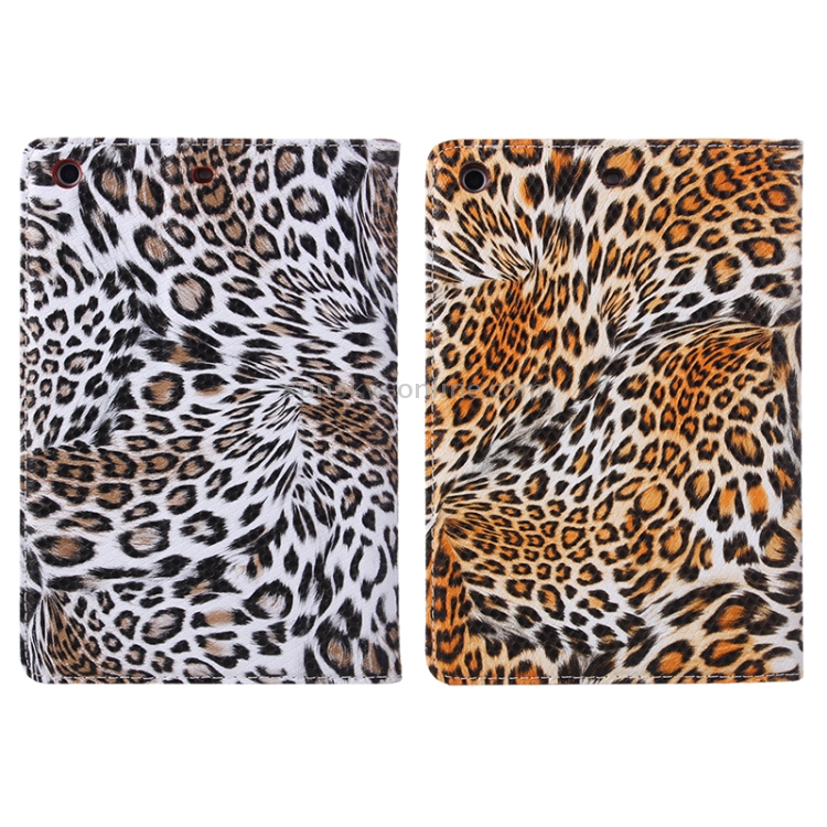 Leopard Texture Protective PU Leather Case with Sleep / Wake-up Function for iPad mini 1 / 2 / 3(White) Leopard Texture Protective PU Leather Case with Sleep / Wake-up Function for iPad mini 1 / 2 / 3(White)