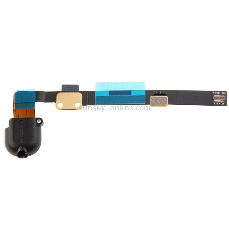 Retina Cable flexible de cinta con conector de audio original para iPad mini 2 (negro) - 1