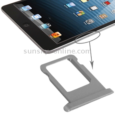 WLAN + Cellular Soporte de bandeja de tarjeta SIM original para iPad mini 2 Retina (Plata) - 1
