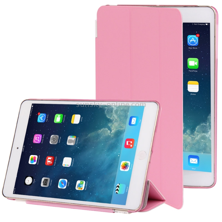 3-folding Slim Smart Cover Companion Case with Sleep & Wake-up Function for iPad mini 1 / 2 / 3 (Pink) 3-folding Slim Smart Cover Companion Case with Sleep & Wake-up Function for iPad mini 1 / 2 / 3 (Pink)